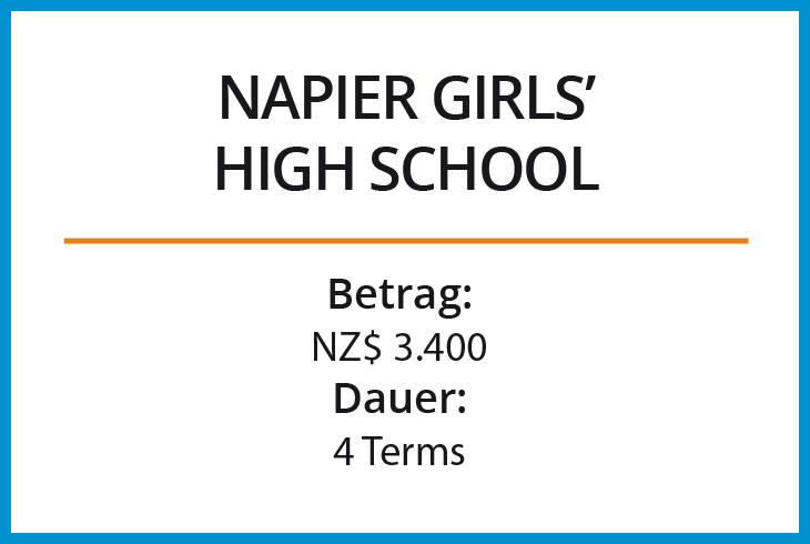 Stipendium Napier Girls High School